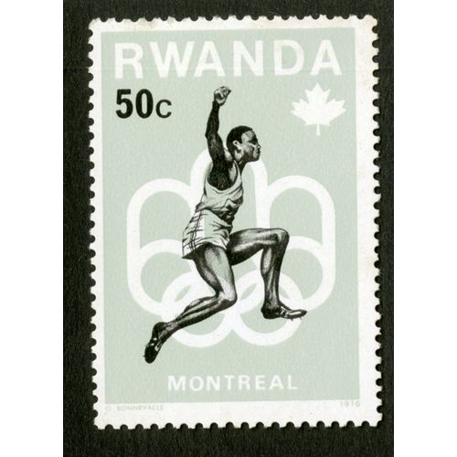 Timbre Non Oblitéré Rwanda, 50 C, Montreal