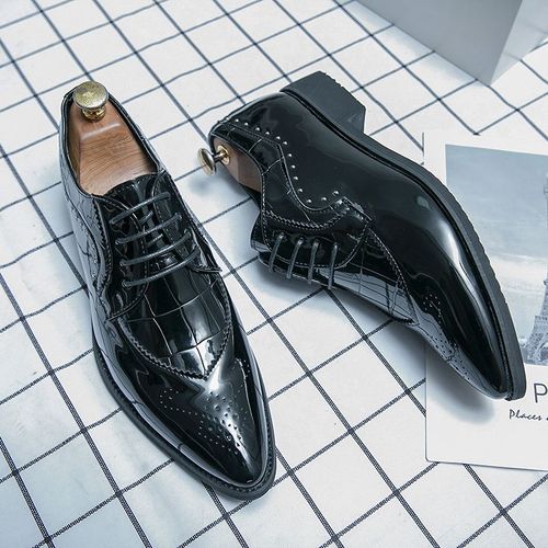Chaussures Robe En Cuir Oxford Pour Hommeschaussures De Luxemocassins Respirants Plateformechaussures Brogue