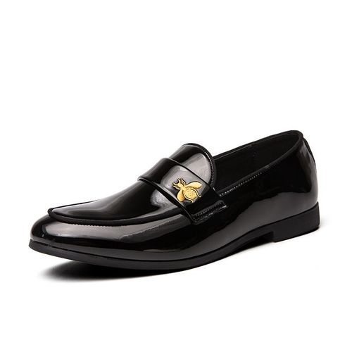 Chaussures Mocassins De Luxe En Daim Pour Hommeschaussures En Cuir Verni Enfilergrande Taille 12pour Boîte De Nuitfête