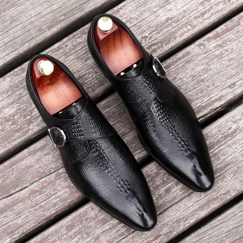Chaussures Chaussures Oxford De Mariage Faites La Main Pour Hommeschaussures Provoqué Plates En Cuir Véritablemocassins D'affaires Formelsmotif Crocodilenoir Et Bleuété