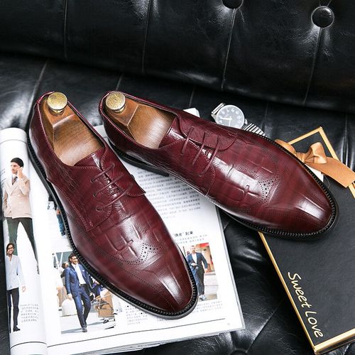 Chaussures Robe En Cuir Oxford Pour Hommeschaussures De Luxemocassins Respirants Plateformechaussures Brogue