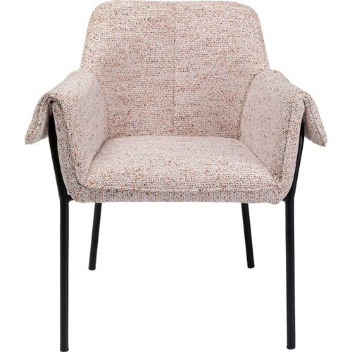 Chaise Avec Accoudoirs Bess Flitter Crème Kare Design