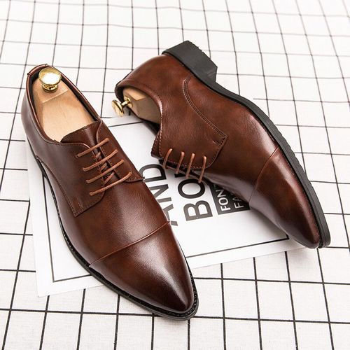 Chaussures Robe En Cuir Oxford Pour Hommeschaussures De Luxemocassins Respirants Plateformechaussures Brogue