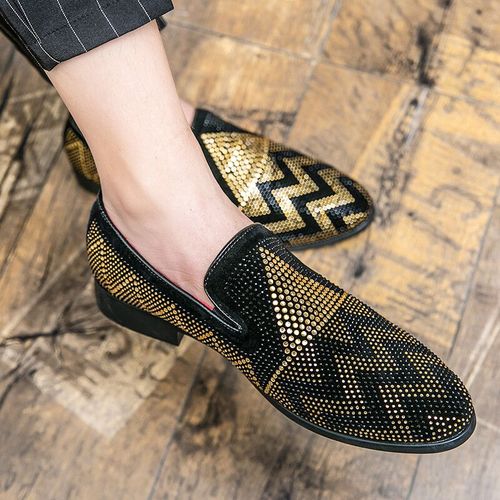 Chaussures Chaussures Plates Bout Pointu Avec Broderie Et Strass Pour Hommepour La Robe De Mariéele Bal De Fin D'année