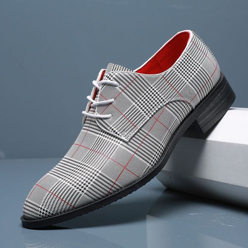 Chaussures D'affaires Classiques Pour Hommes,Design De Luxe,À La Mode,Chaussures De Mariage Formelles À Lacets Et À Bout Pointu,En Toile,Grande Taille 38-48