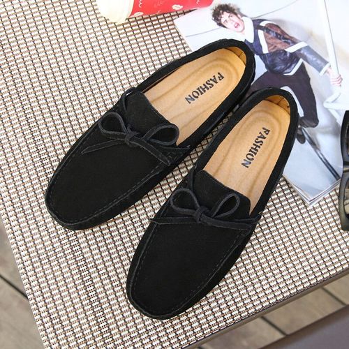 Mocassins En Daim Pour Hommes,Chaussures De Conduite À Pompon,Décontractées,Légères,Plates,Grande Taille 38-49