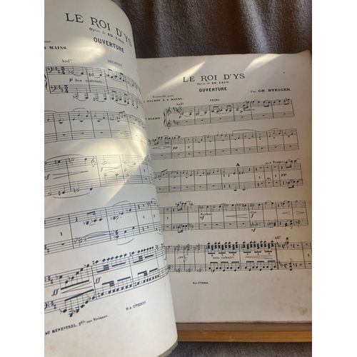 Edouard Lalo Le Roi D'ys Ouverture Partition 2 Pianos 8 Mains Steiger Heugel