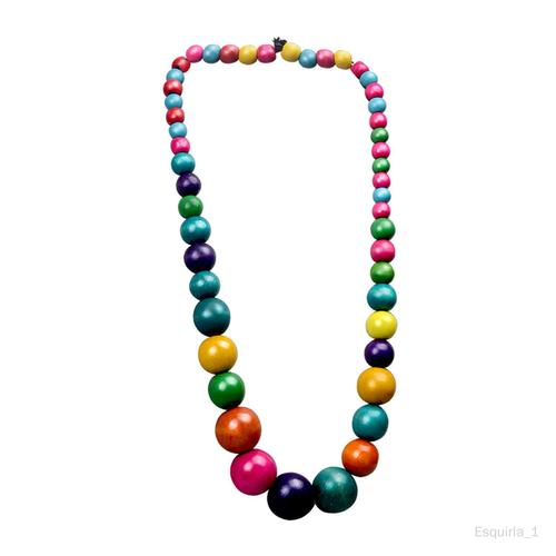 Collier Avec Perles Multicolores Bijoux De Vacances Bijoux De Style Ethnique Durable Pour Toute Situation Et Festival Sautoir