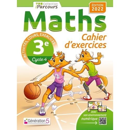 Maths 3e Iparcours - Cahier D'exercices