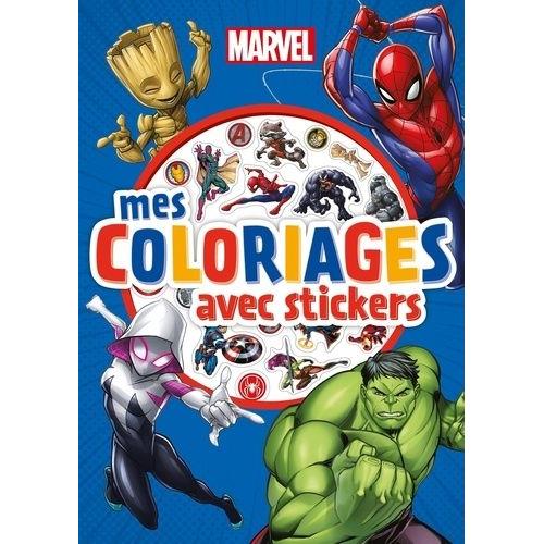 Mes Coloriages Avec Stickers Marvel