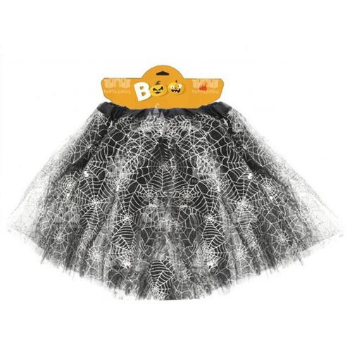 Tutu 40 Cm Toiles D'araignée Argent Pour Femme