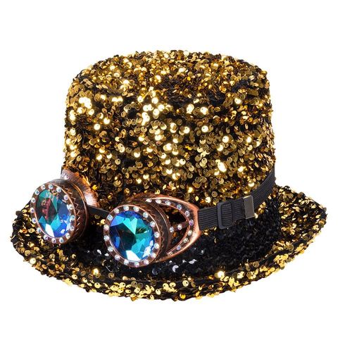Chapeau Haut-De-Forme Rêves Or Steampunk Adulte