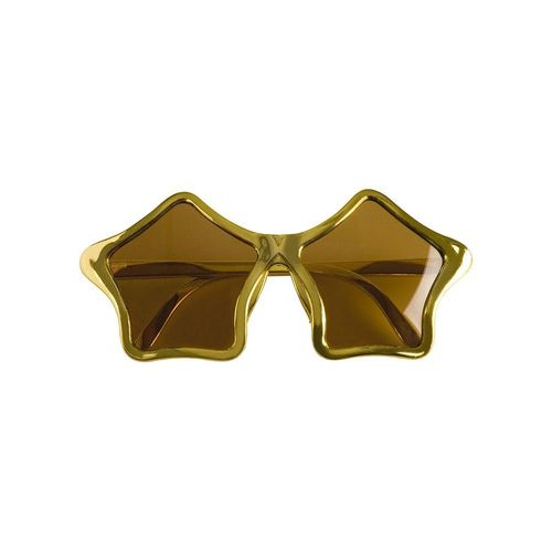 2 Paires De Lunettes Soleil Étoile Or Adulte