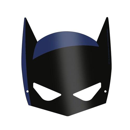 8 Masques Enfant Carton Noir Batman Gotham City