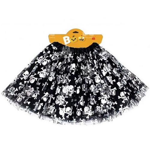 Tutu 40 Cm Halloween Argent Pour Femme