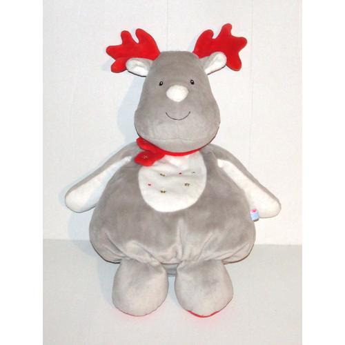 Peluche Renne Cerf Range Pyjama Sucre D Orge 45 Cm