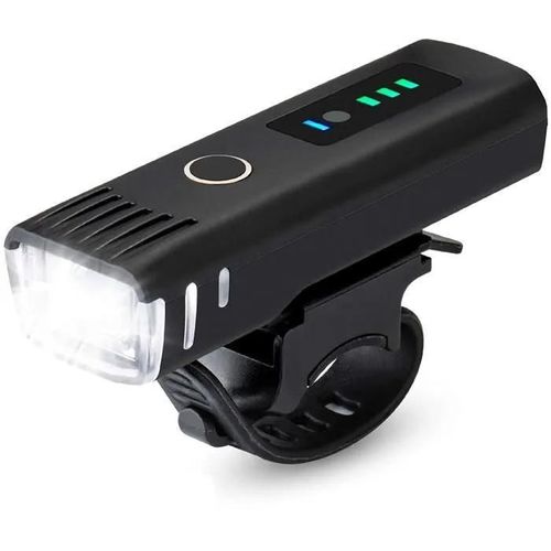 Clairage Avant Vélo Led Rechargeable Swarey - Détection Automatique - 4 Modes - Tanche - Vtt Cycliste Noir