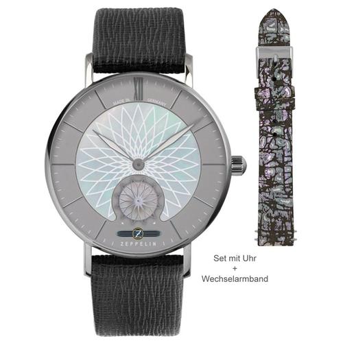 Ladies Watch Zeppelin 8131-3set, Quartz, 36mm, 5atm