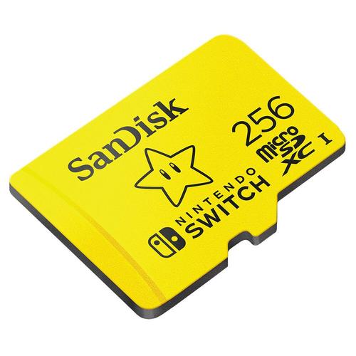 Carte Mémoire Msd Switch 256go 100mb/S Pour Console Nintendo Switch Sandisk