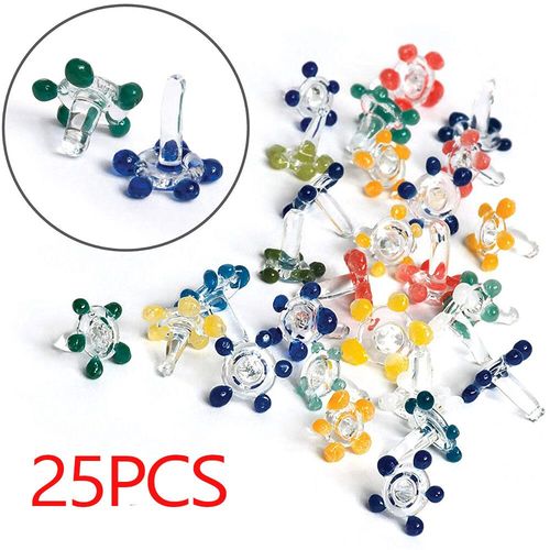 Écrans De Perles De Fleurs Soufflées À La Main,Pipes À Tabac,Filtre À Tige Andrglass,Bol À Shisha Pour Ovale Guilé,Accessoires Pour Fumeurs,Degré De Destruction - Type 25 Pcs
