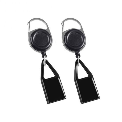 Autocollant En Silicone Pour Briquet Et Laisse,Clip De Cachette De Sécurité,Porte-Clé Rétractable,Couverture En Nylon,Sangle,Accessoires Pour Fumeurs,2 Pièces,1 Pièce,20g - Type 2pcs Black