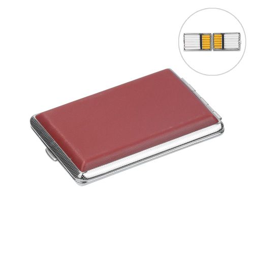 Étui à Cigarettes en cuir pour hommes et femmes,boîte à Cigarettes pour tenir 12/14/16/18/20,paquet de Cigarettes de poche - Type E-12