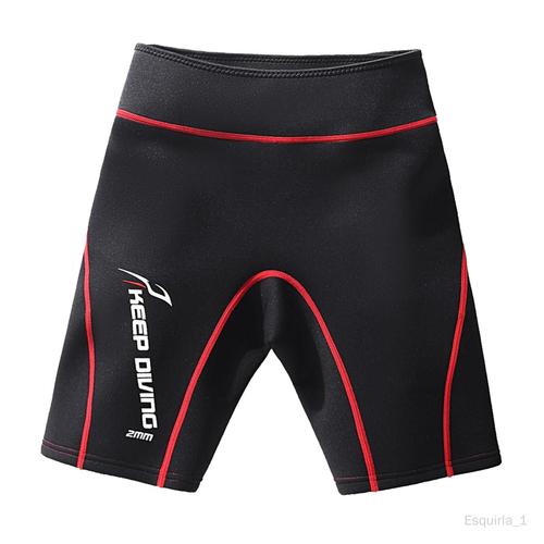 Combinaisons Pantalons Shorts 2mm Néoprène Canoë- Pantalon Pantalon Surf Pantalon Scuba Pour Femmes Hommes Sports D'eau En Vêtements S Rouge M