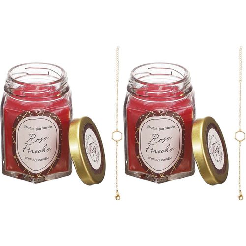 Bougie parfumée en bocal avec bijou surprise (Lot de 2)