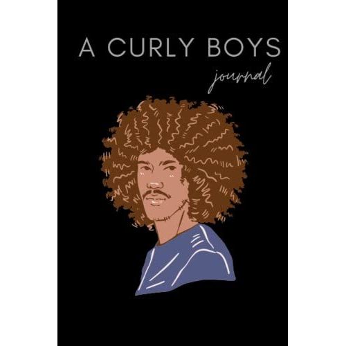 A Curly Boys Journal: My Life May Not Be Perfect But My Curls Are/Notebook Journal For African American Black Men/Simple Gift For Black Men/Lined Paper,100 Pages,6x9,Soft Cover,Matte Finish