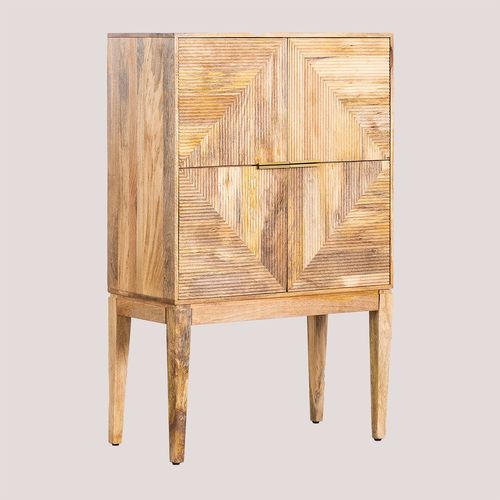 Buffet Haut En Bois De Manguier Baty Design Bois De Mangue