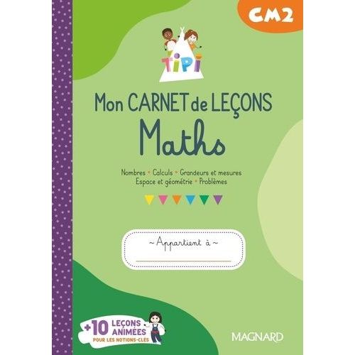 Maths Cm2 - Mon Carnet De Leçons Tipi