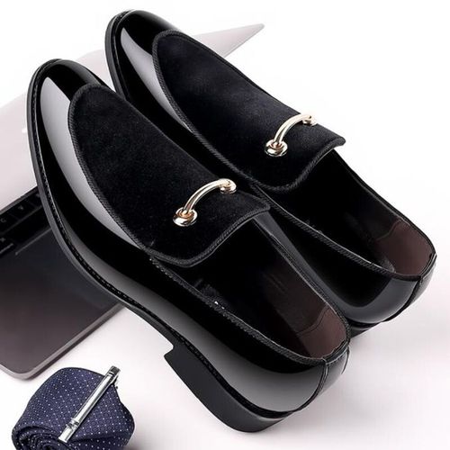 Oxford-Chaussures De Luxe En Cuir Verni Respirant Pour Homme,Grande Taille,Bureau,Mariage - 41