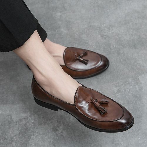Chaussures Chaussures Formelles Pampilles Pour Hommeschaussures Noires D'affairesmocassins De Luxe Italienschaussures Provoqué De Rhmocassins Décontractésappartements De Fêtemode