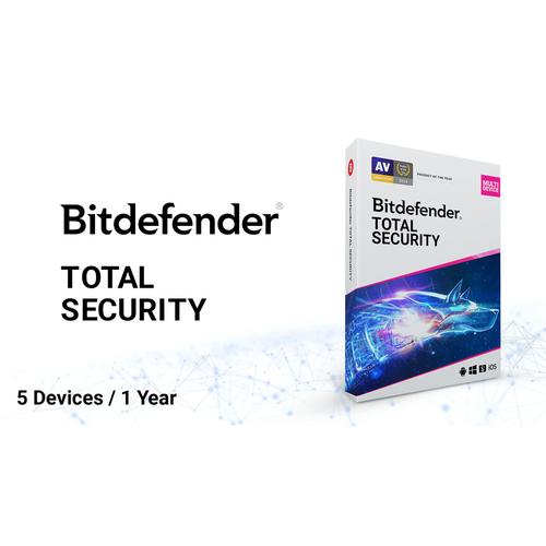 Bitdefender Total Security  5 Devices  1 Year