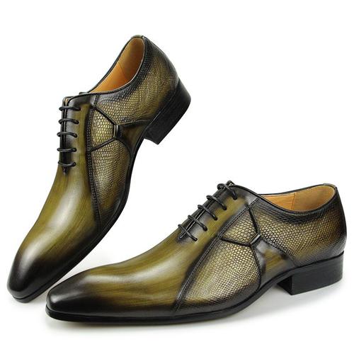 Chaussures Oxford En Cuir À Bout Pointu Pour Homme,Souliers De Mariage,Style Britannique,Décontracté,Printemps