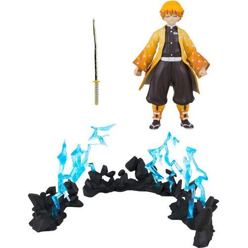 Mcfarlane Toys - Demon Slayer 5" Deluxe Wave 1 - Zenitsu With Thunder Breathing Accessories [Collectables] Action Figure