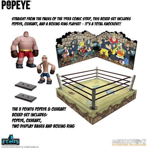 Mezco - Popeye & Oxheart 5 Points Boxed Set [Collectables] Figure, Collectible