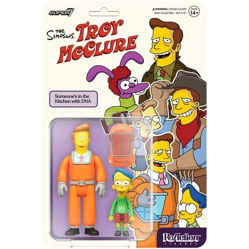Super7 - The Simpsons Reaction W2 - Troy Mcclure (Dna) [Collectables] Action Figure, Figure, Collectible