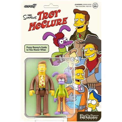 Super7 - The Simpsons Reaction W2 - Troy Mcclure (Sex Ed) [Collectables] Action Figure, Figure, Collectible