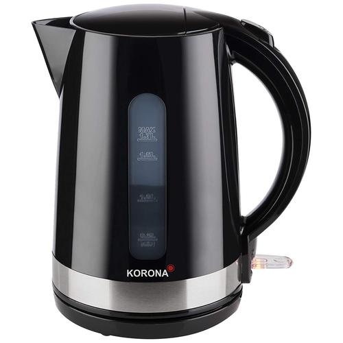 Korona 20232 - Bouilloire - 1.7 litres - 2200 Watt - noir/inox