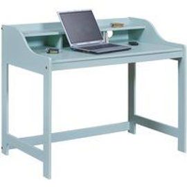 Bureau Droit En Bois Massif Vert Sauge Conversation