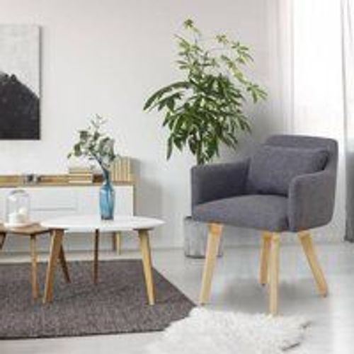 Lot De 20 Chaises / Fauteuils Scandinaves Gybson Tissu Gris Clair