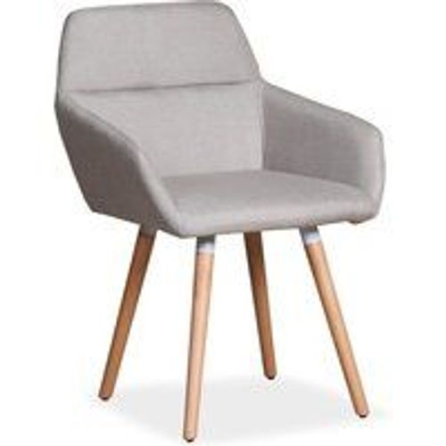 Chaise / Fauteuil Scandinave Frida Tissu Beige