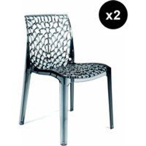 Lot De 2 Chaises Fumee Transp Gruvyer