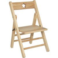 Chaise Enfant Pliante, Beige En Bois