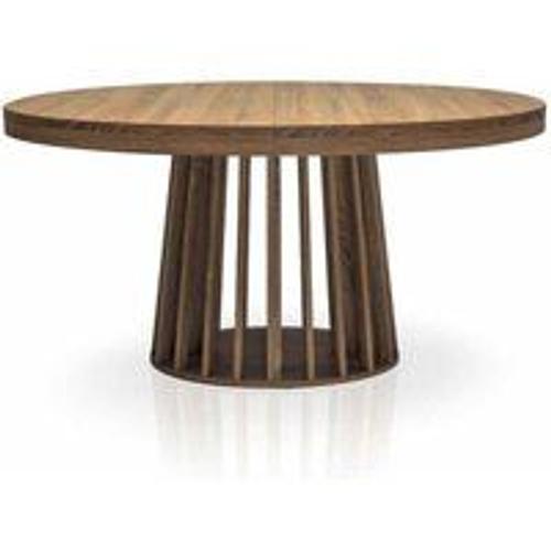 Table Ovale Extensible Bois Noisette Eliza