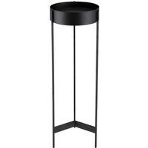 Sellette ronde / porte plantes GM Noir piètement métal DALY
