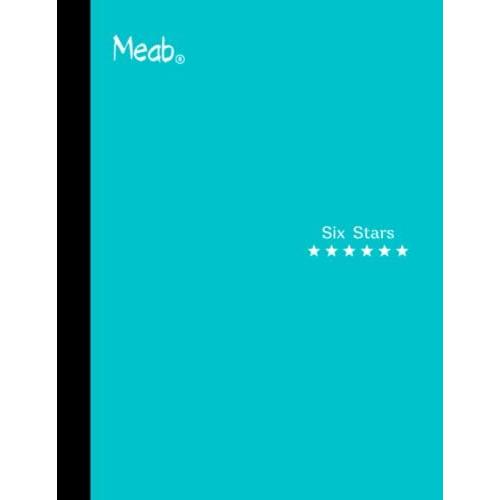 Meab Six Star Notebook: 8.5 X 11 Inches, College Ruled, 200 Pages, 100 Sheets, School Notebook, College Notebook, Work Notebook, Study Notebook, Premium Paper, Fast Shipping