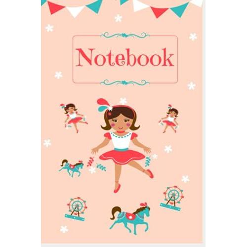 Notebook: Cute Colorful Playful Nostalgic Toys Pattern: Wide Ruled Primary Copy Book, Soft Cover Girls Kids Elementary School Supplies Student Teacher Daily Creative Writing Journal, 110 Pages