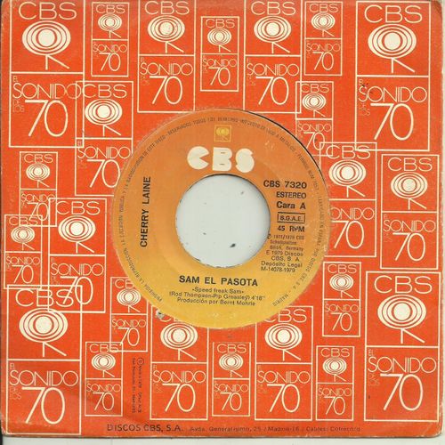 Cherry Laine (Florence Evadne) : Sam El Pasota "Speed Freak Sam" (Rod Thompson - Pip Greasley) 4'18 / Amor Es Todo Lo Que Necesitamos"Love Is All We Need" (Bernt Mohrie) 2'47
